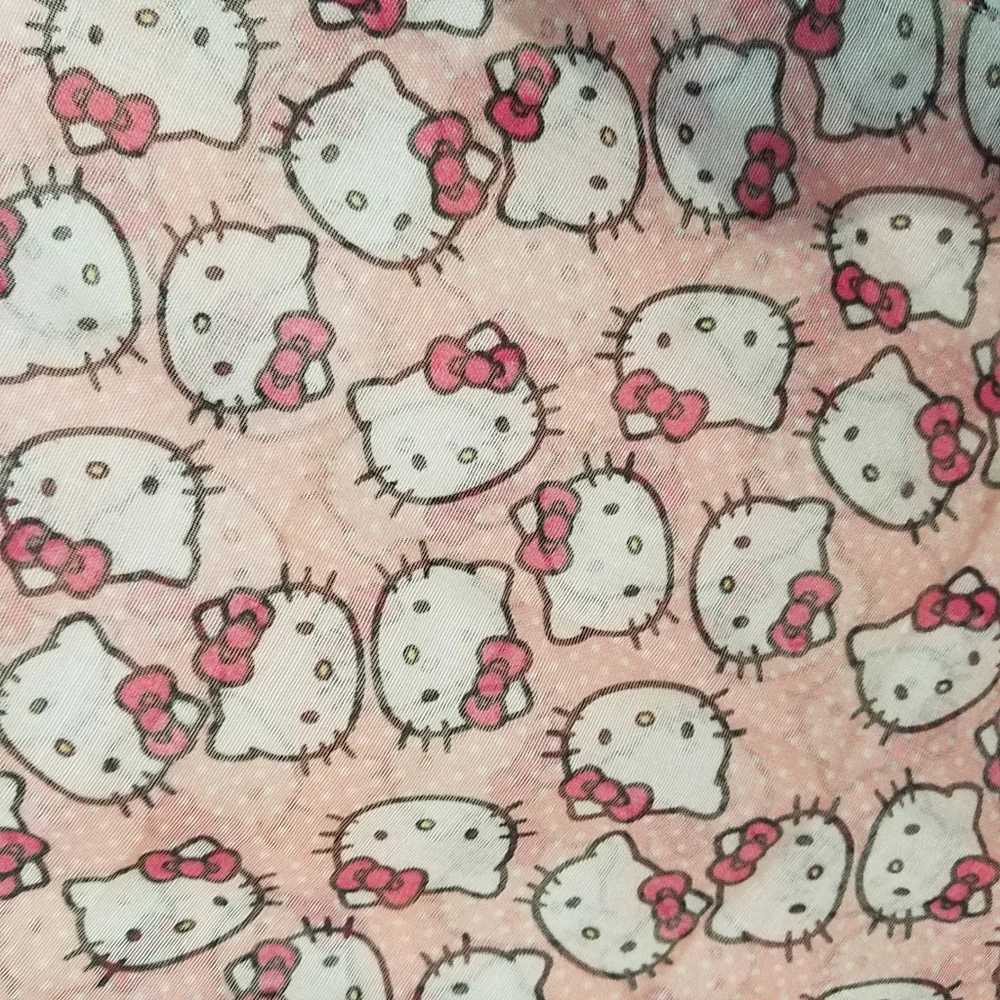 Hello Kitty Pink Scarf Sanrio Lightweight Kawaii Fringe Y2K